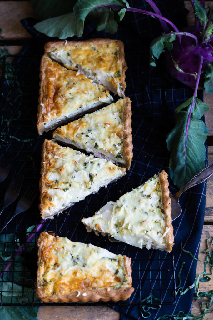 leckere Kohlrabi-Quiche