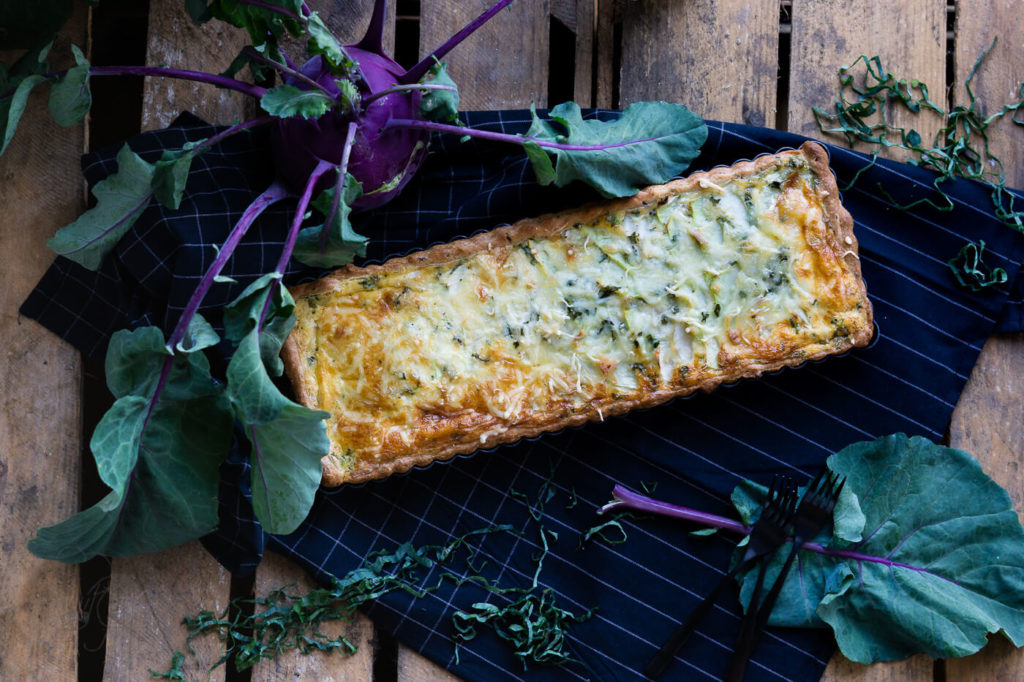 kohlrabi quiche