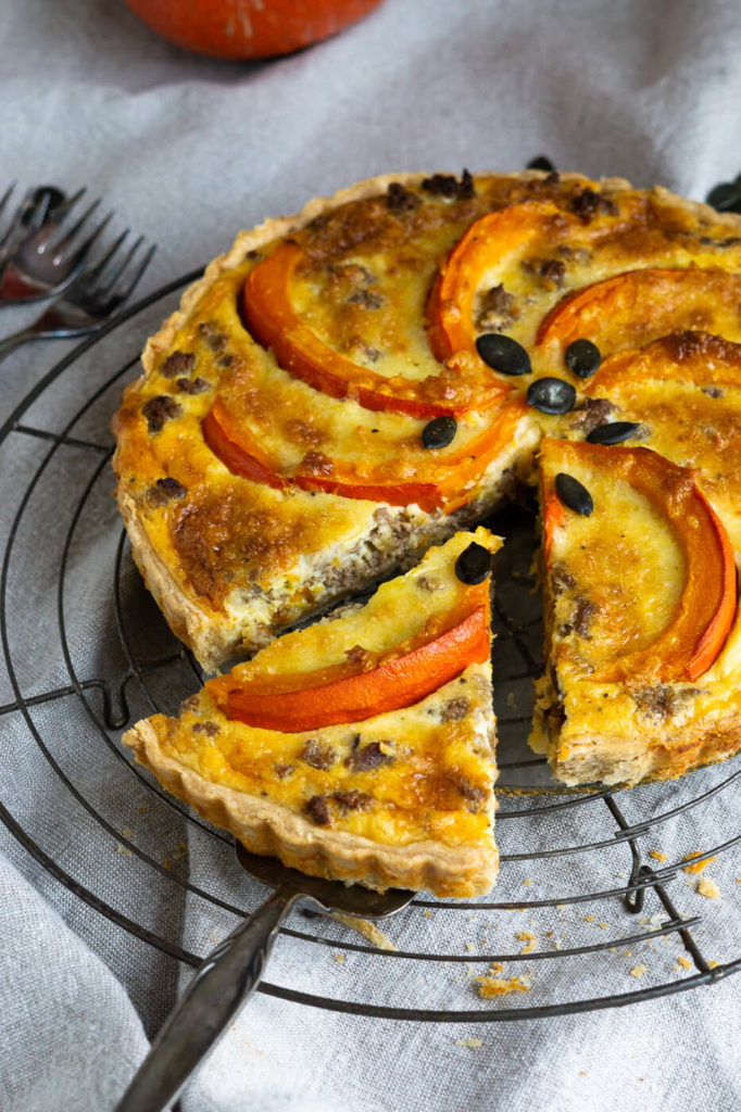 Kürbis Quiche