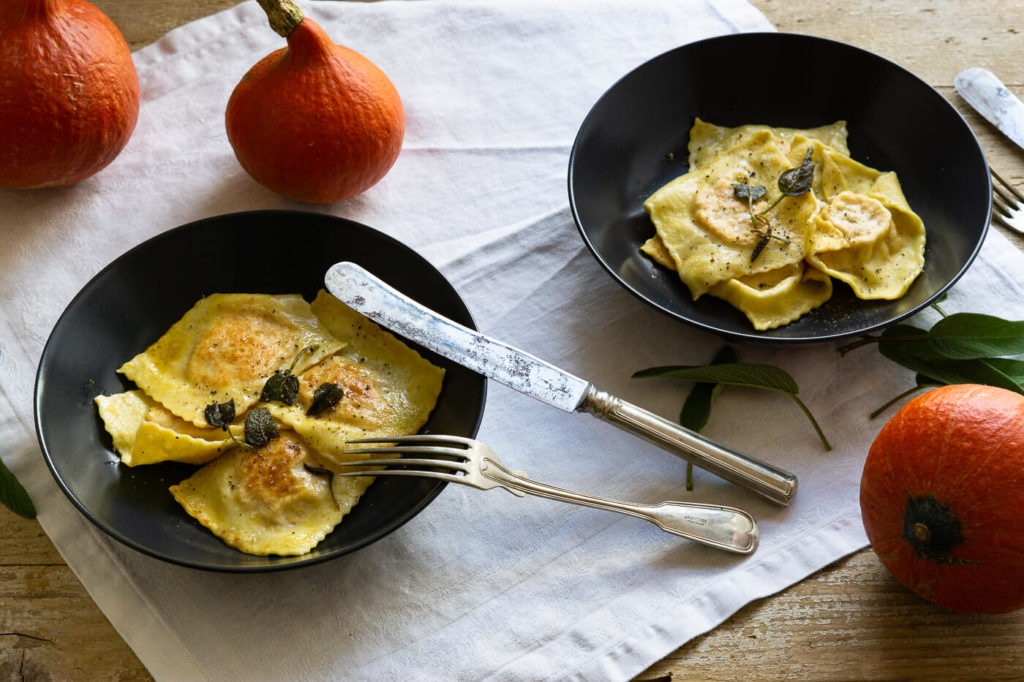 Kürbis Ravioli