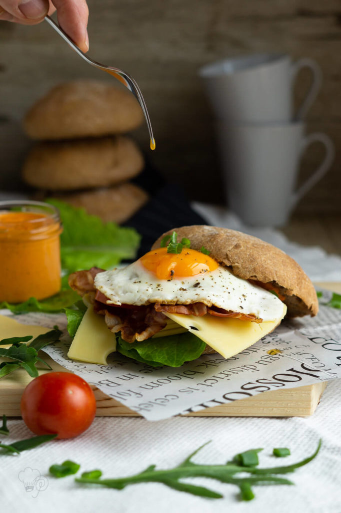 Burger zum Frühstück