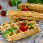 Herzhafte Waffeln mit Schinken