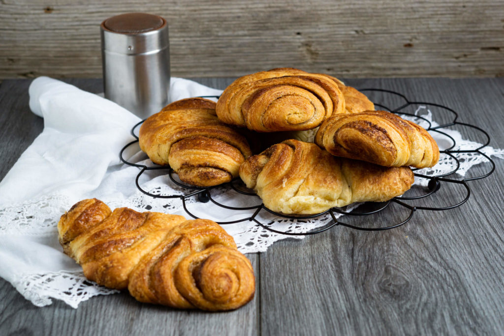 Dinkel Franzbrötchen 
