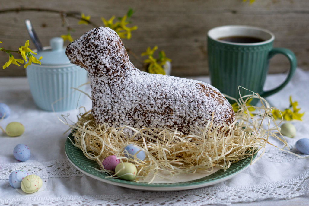 Gebackenes Osterlamm mit Schokolade - Küchentraum &amp; Purzelbaum