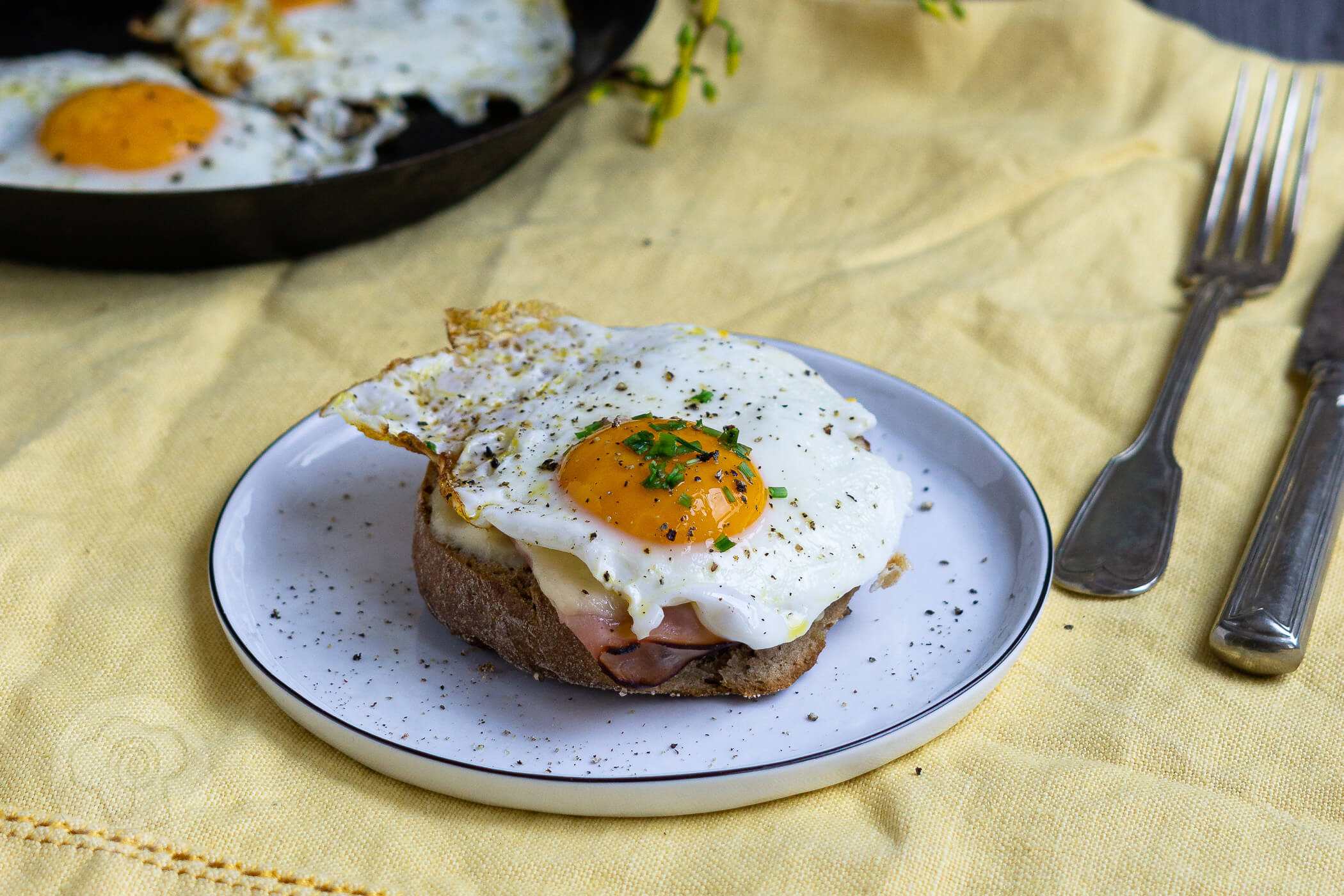 You are currently viewing Croque Madame – Französisches Sandwich