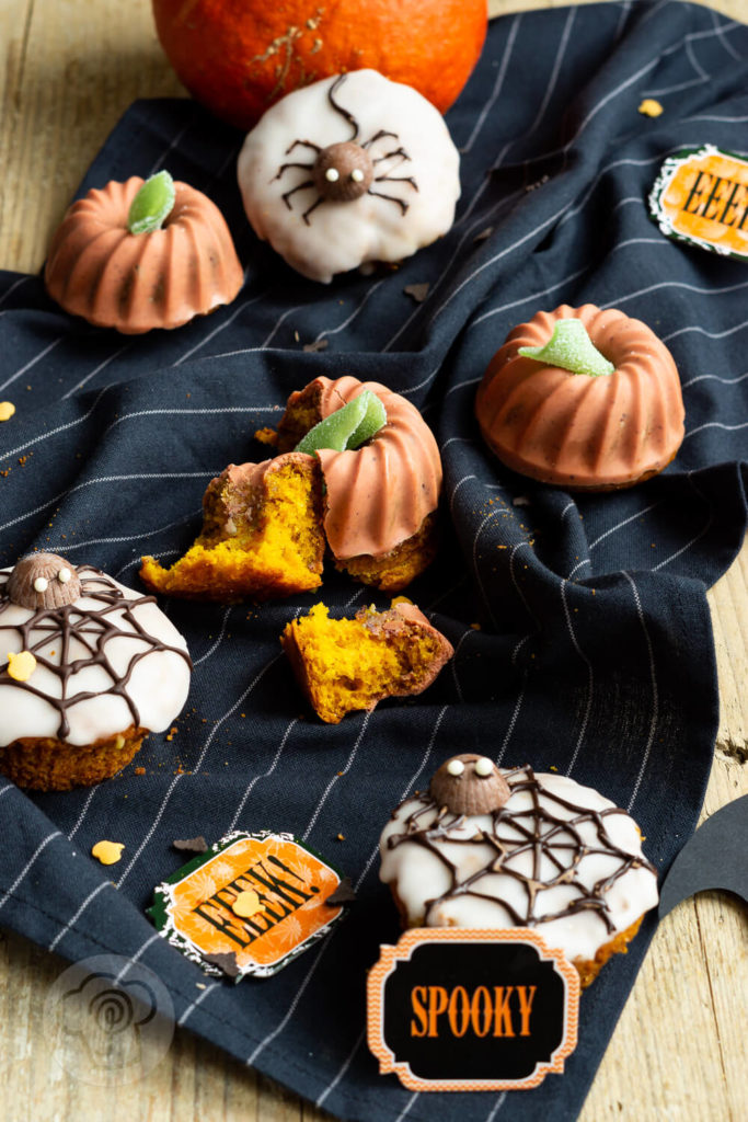 Saftige Kürbis Muffins für Halloween