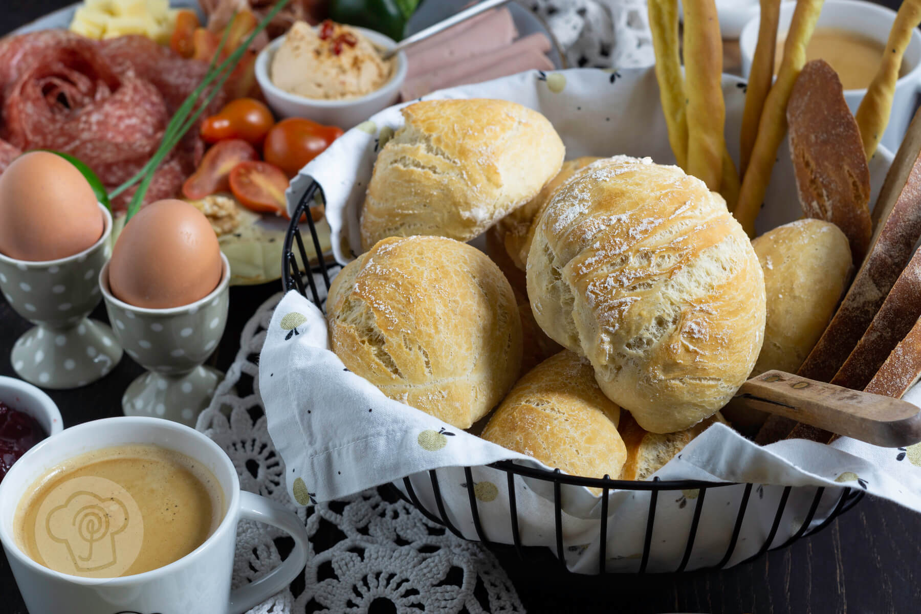 Einfache Frühstücksbrötchen - Küchentraum &amp; Purzelbaum