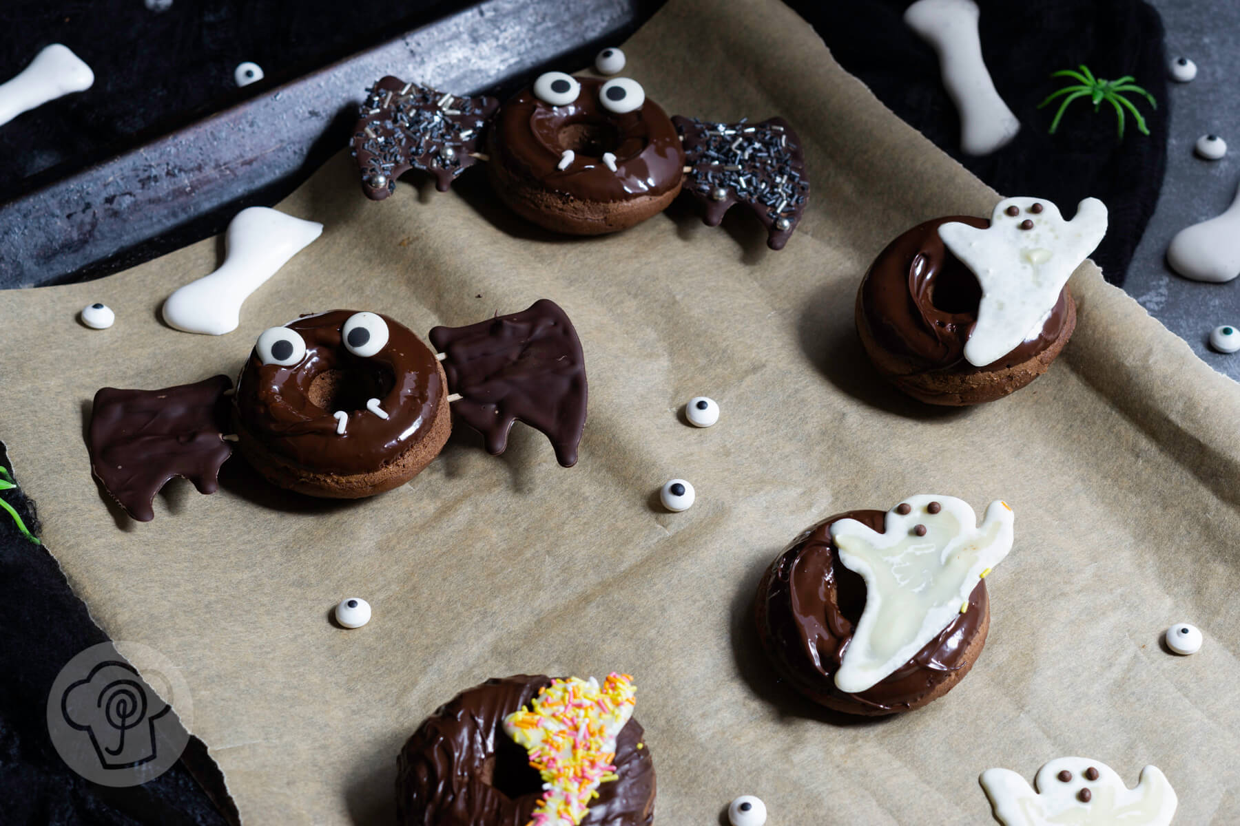 Read more about the article Halloween Schoko Donuts