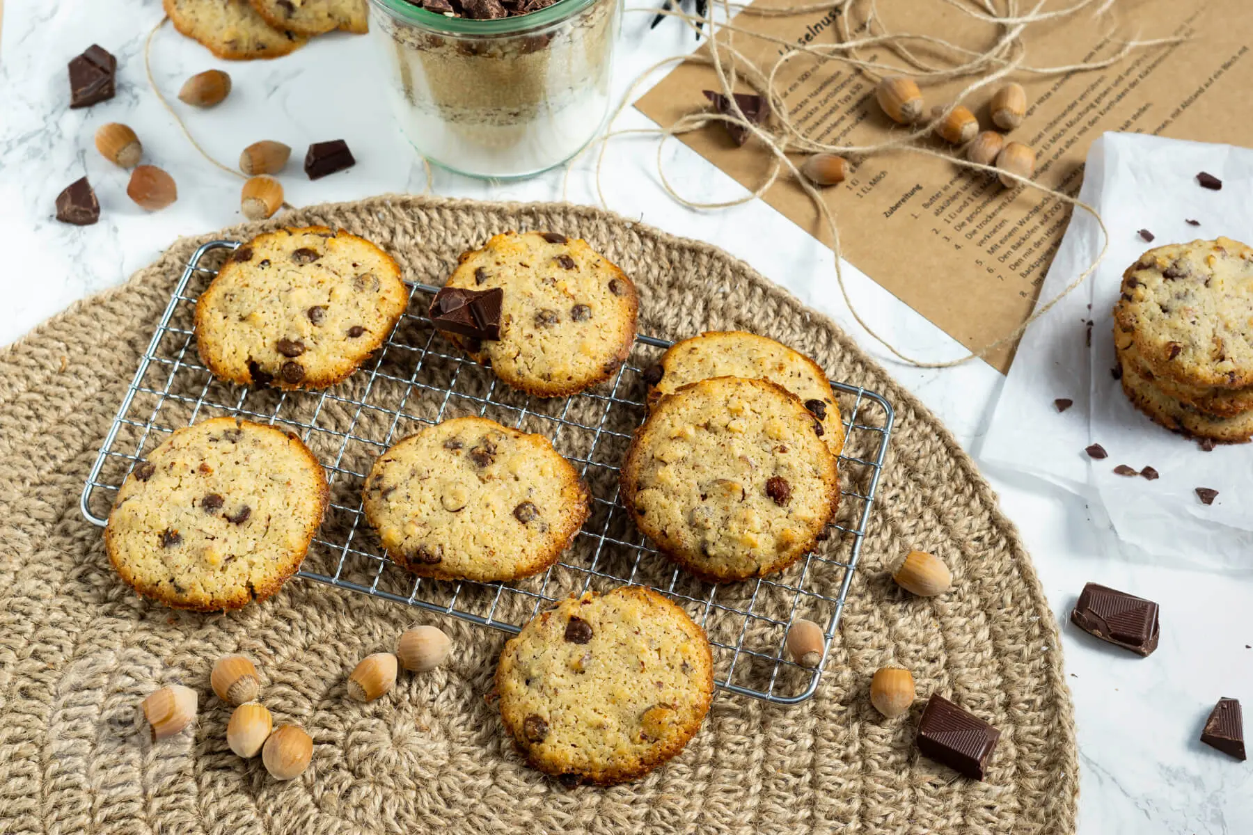 Schoko Cookies mit Nüssen - Küchentraum & Purzelbaum