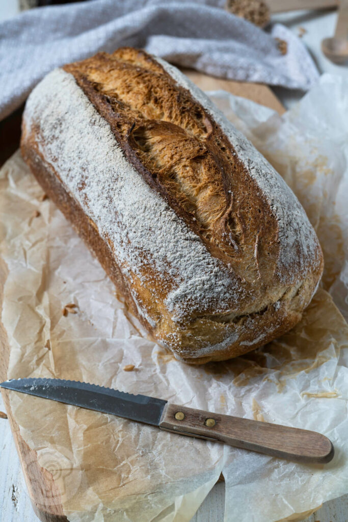 Schnelles Buttermilchbrot 2 Buttermilchbrot aus der Kastenform
