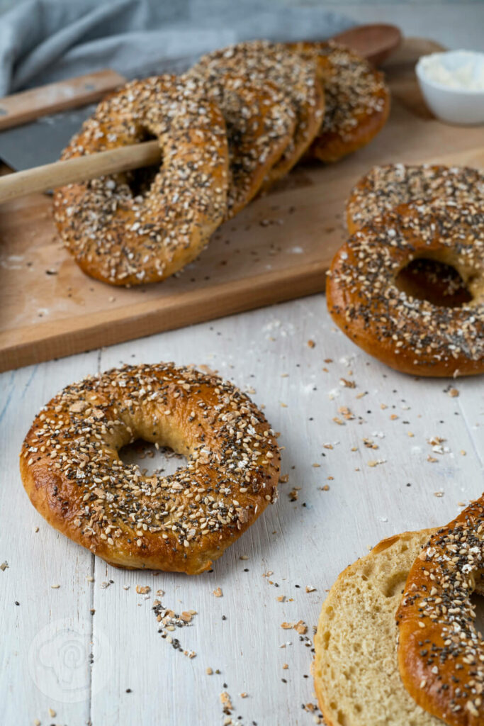 Bagels gebacken