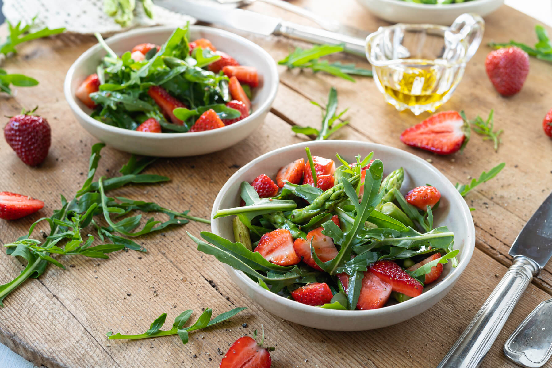 Spargelsalat mit Erdbeeren - Küchentraum &amp; Purzelbaum