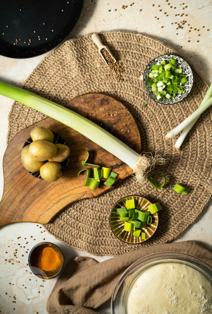 Zubereitung und Zutaten Afghanische Bolani - vegetarische gefüllte Teigtaschen