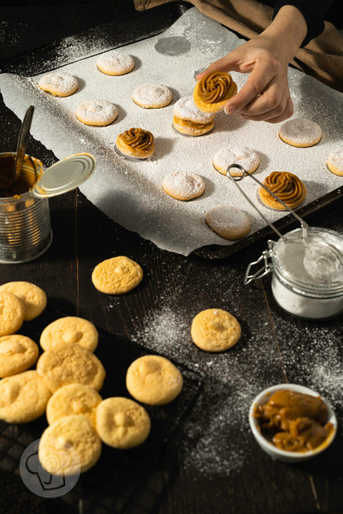 Chilenische Empolvados mit Dulce de leche - Zubereitung