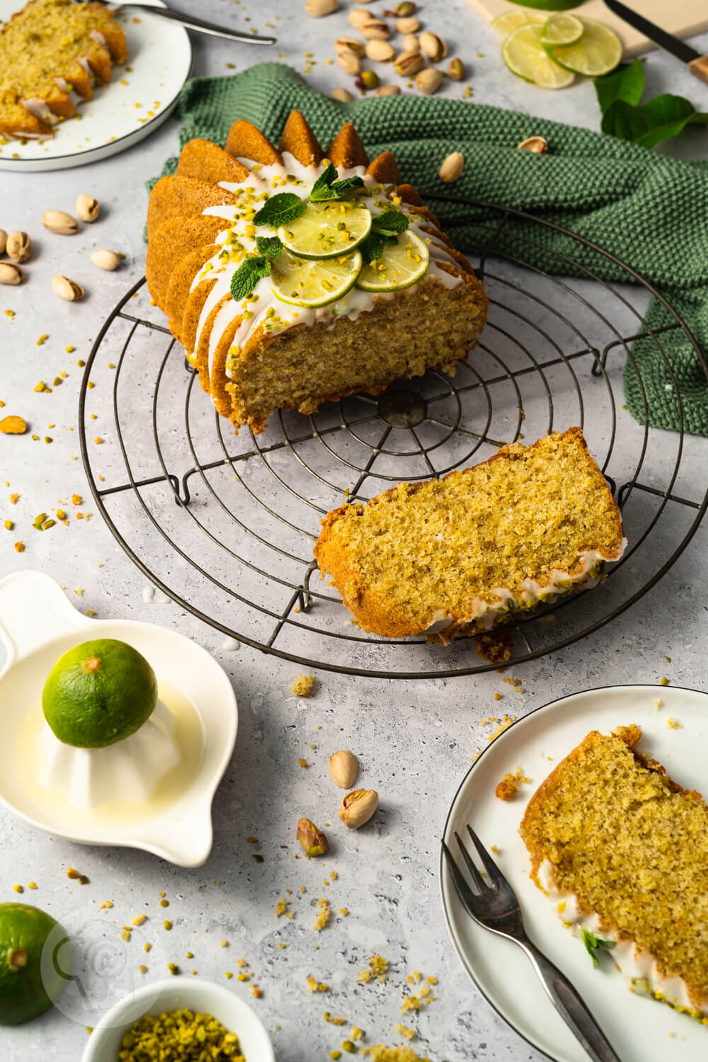 Pistazienkuchen - Küchentraum &amp; Purzelbaum