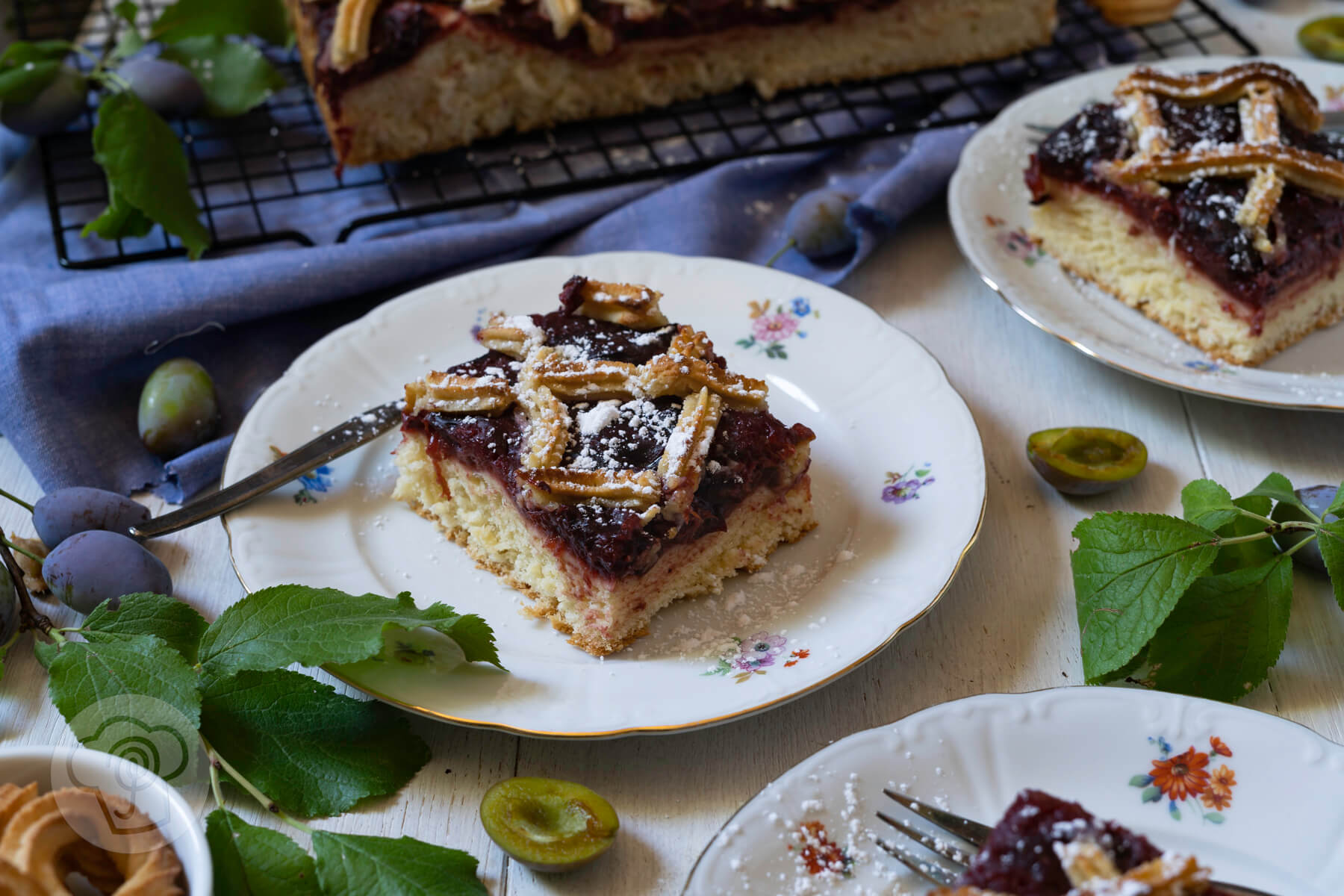 You are currently viewing Pflaumenkuchen mit Marzipangitter