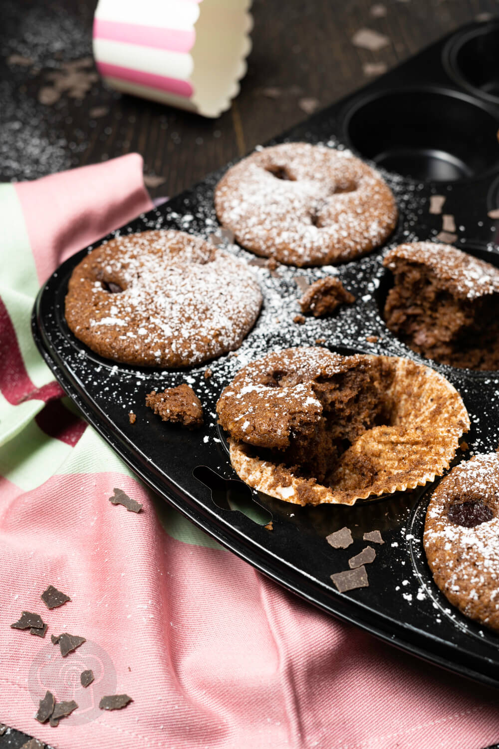Schoko Kirsch Muffins - Küchentraum &amp; Purzelbaum
