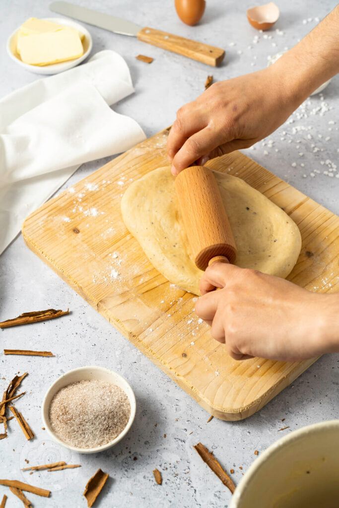 Korvapuusti - finnische Zimtschnecken Zubereitung Schritt für Schritt