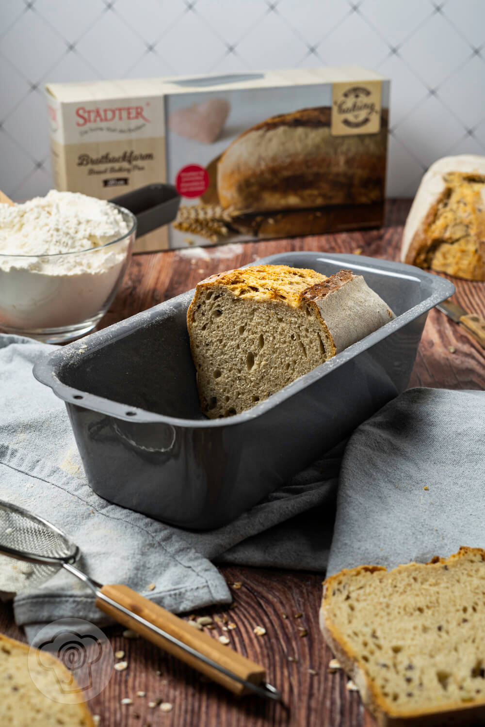 Körnerbrot mit Sauerteig - Küchentraum &amp; Purzelbaum