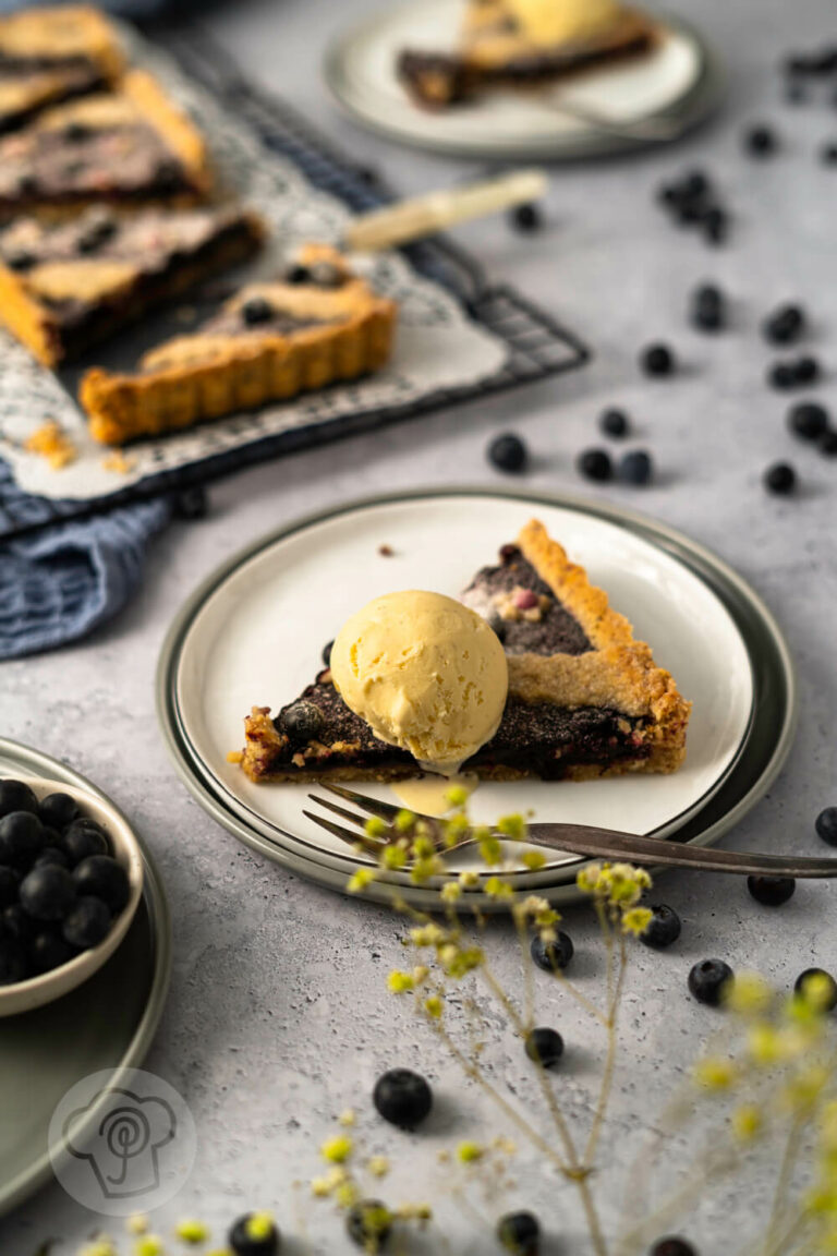 Schwedische Blaubeer-Tarte - Küchentraum &amp; Purzelbaum
