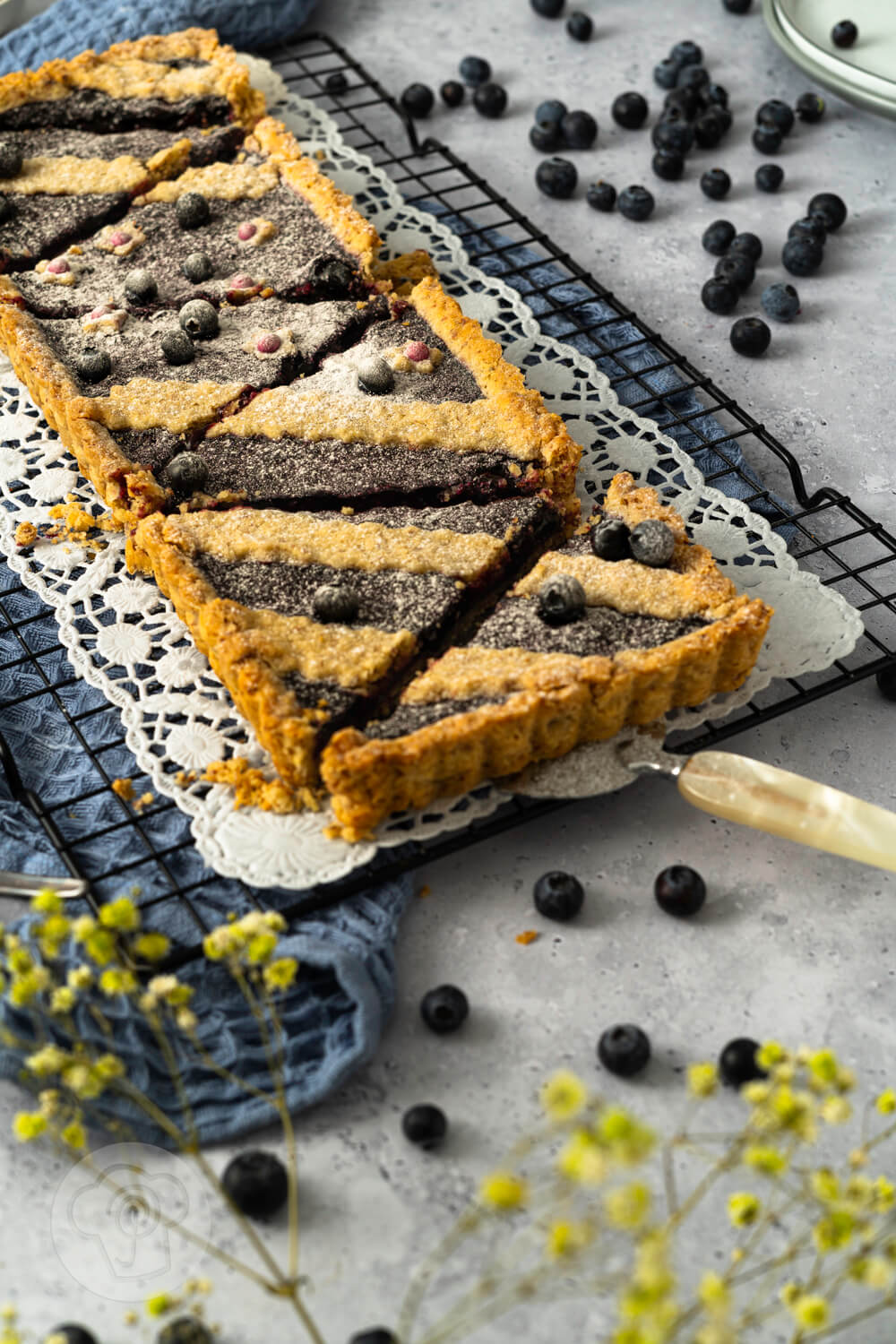 Schwedische Blaubeer-Tarte - Küchentraum &amp; Purzelbaum