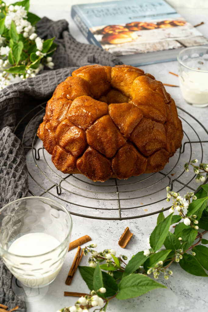 Monkey Bread mit Zimt und Zucker ohne Kneten