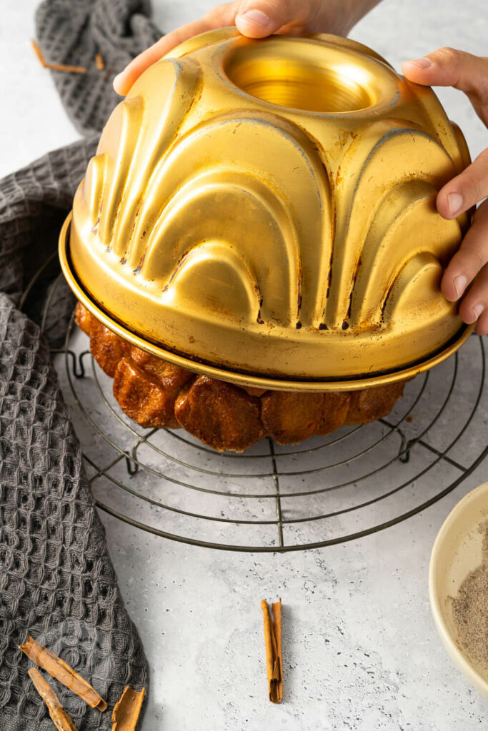 Monkey Bread mit Zimt und Zucker ohne Kneten Zubereitung