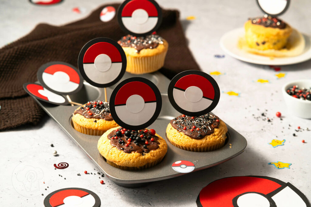 Pokémon Geburtstag - Pokémon Party - Muffins mit Schokostückchen