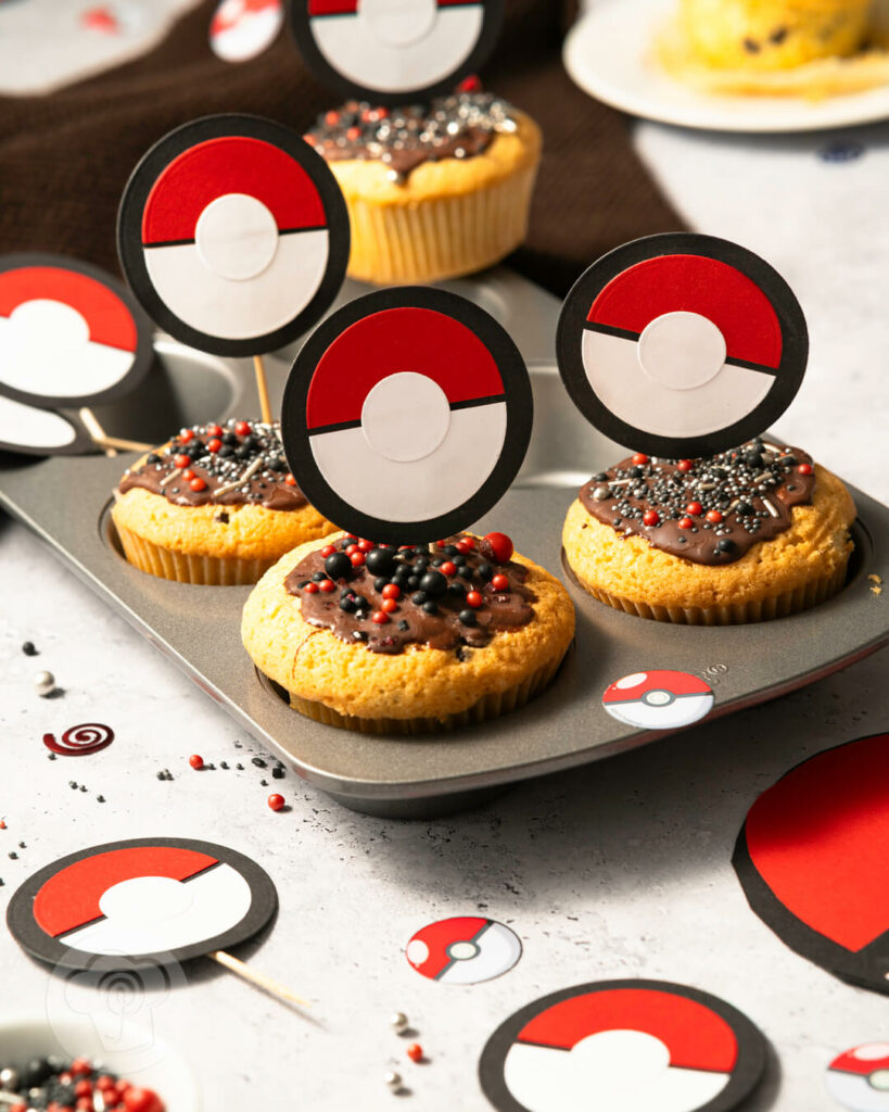 Pokémon Geburtstag - Pokémon Party - Muffins mit Schokostückchen