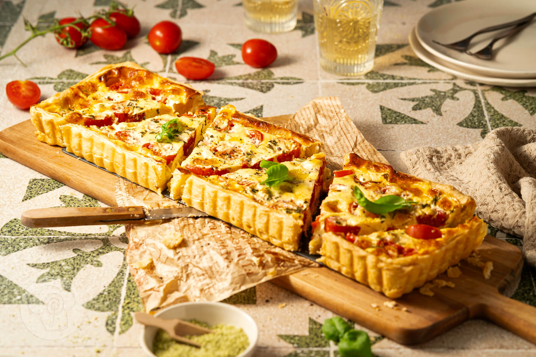 Read more about the article Einfache Tomaten-Quiche mit Mozzarella