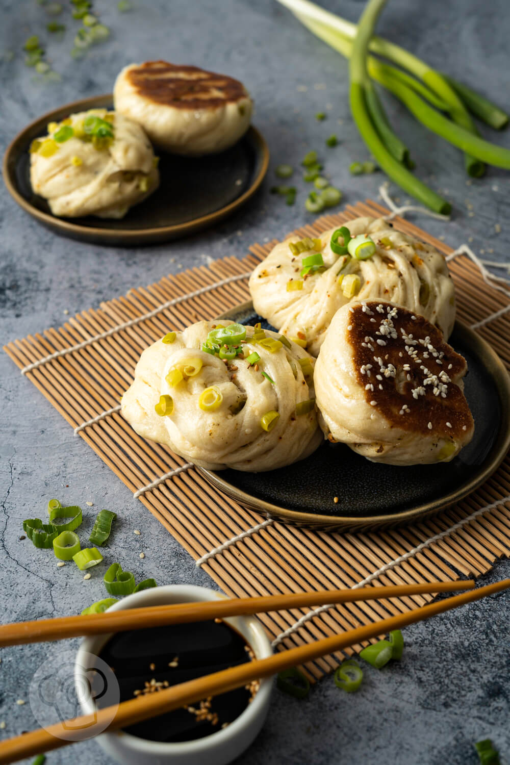 Hua Juan - chinesische Brtchen mit Frhlingszwiebeln