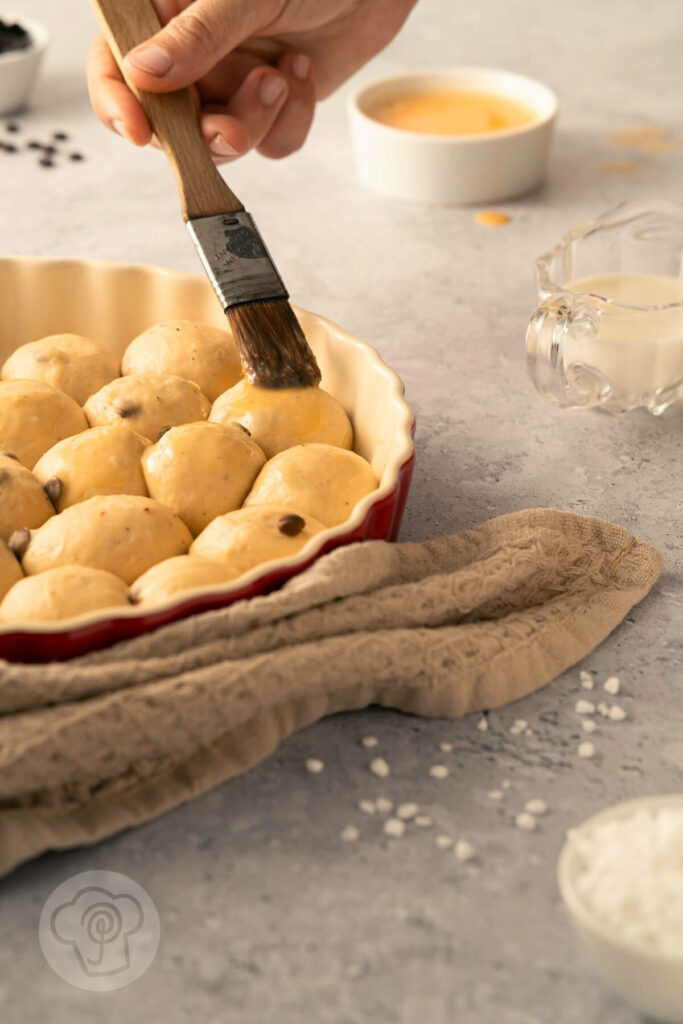 Mini Milchbrötchen mit Schokolade - Schritt für Schritt Zubereitung