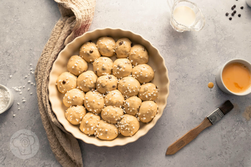 Mini Milchbrötchen mit Schokolade - Schritt für Schritt Zubereitung