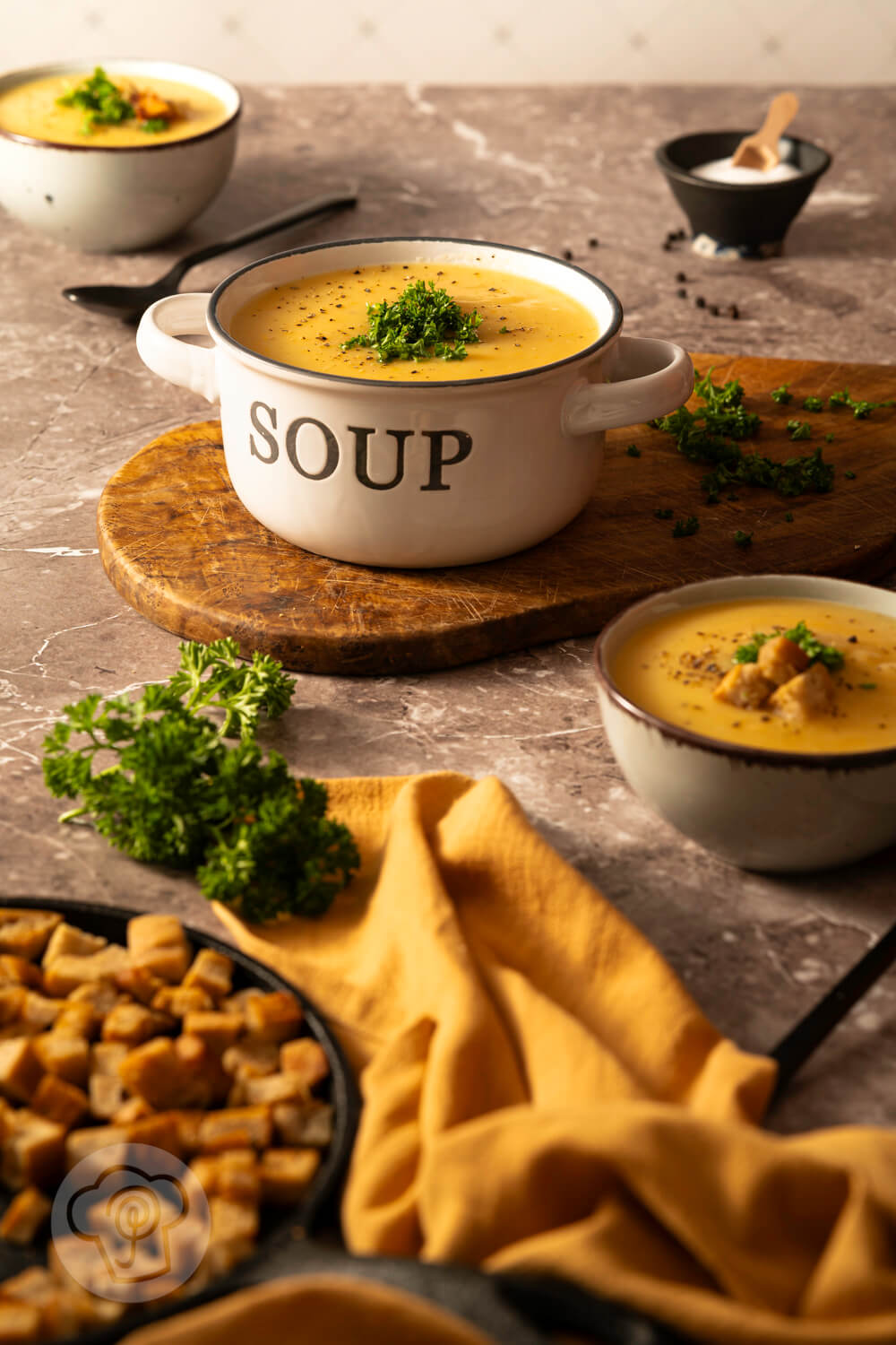 Cremige Kartoffelsuppe - Küchentraum &amp; Purzelbaum
