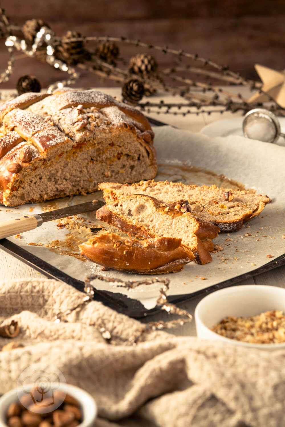 Griechisches Weihnachtsbrot - Christopsomo - Küchentraum &amp; Purzelbaum