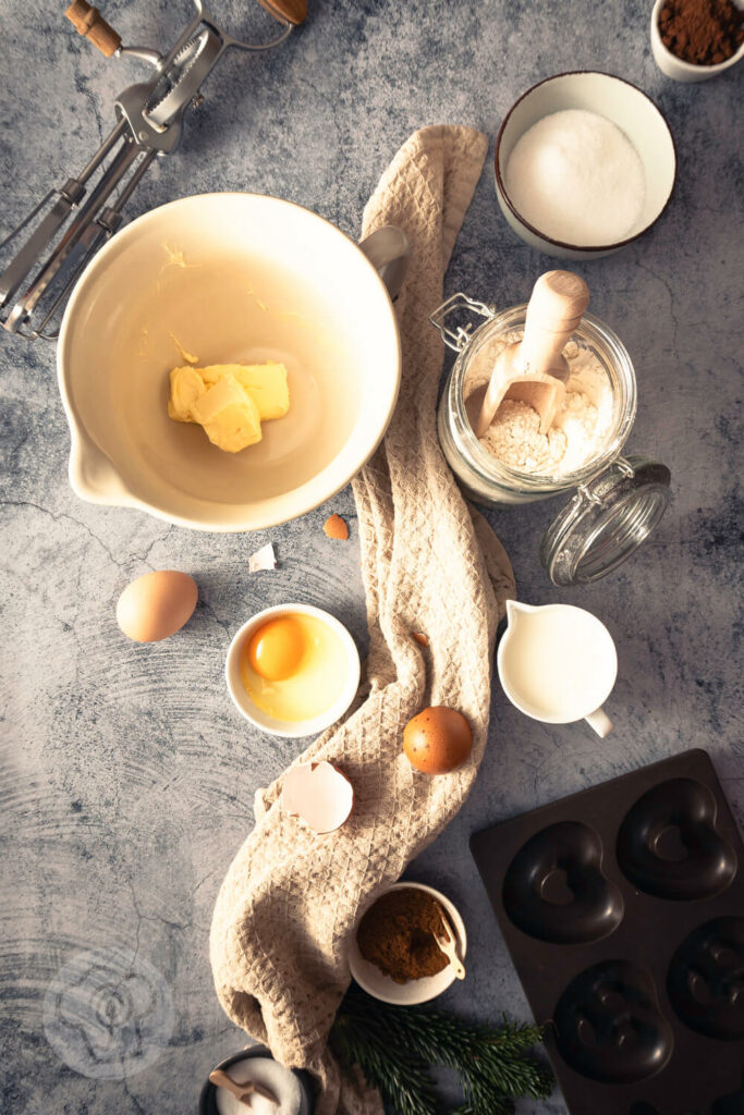 Weiche Lebkuchen-Herzen, Sterne und Brezeln - Zutaten