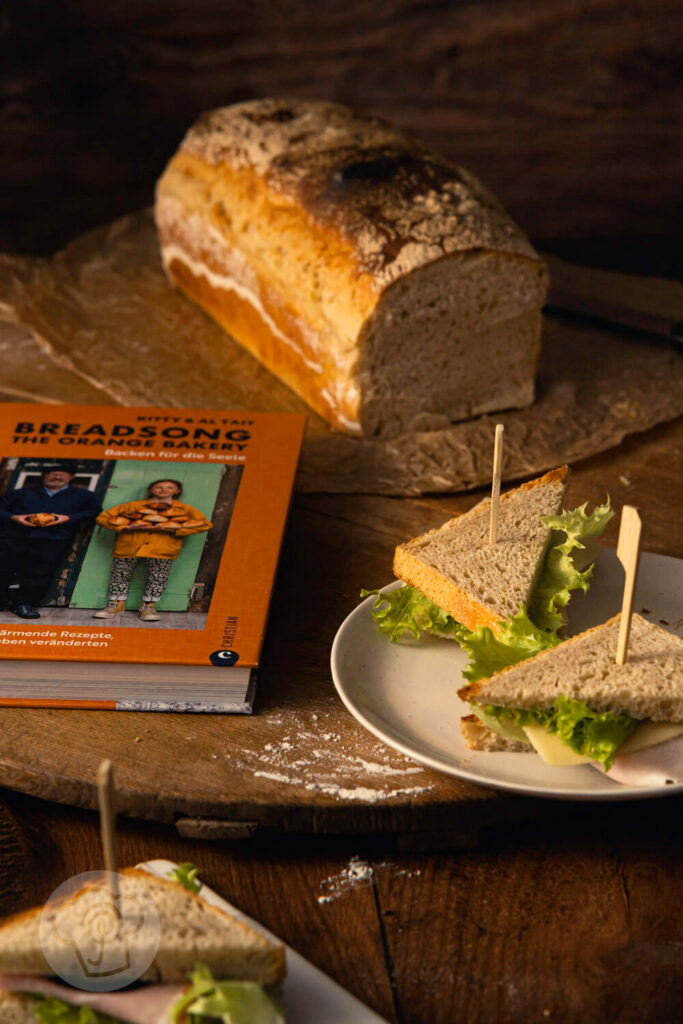 Dinkel Toastbrot, mit Sandwiches