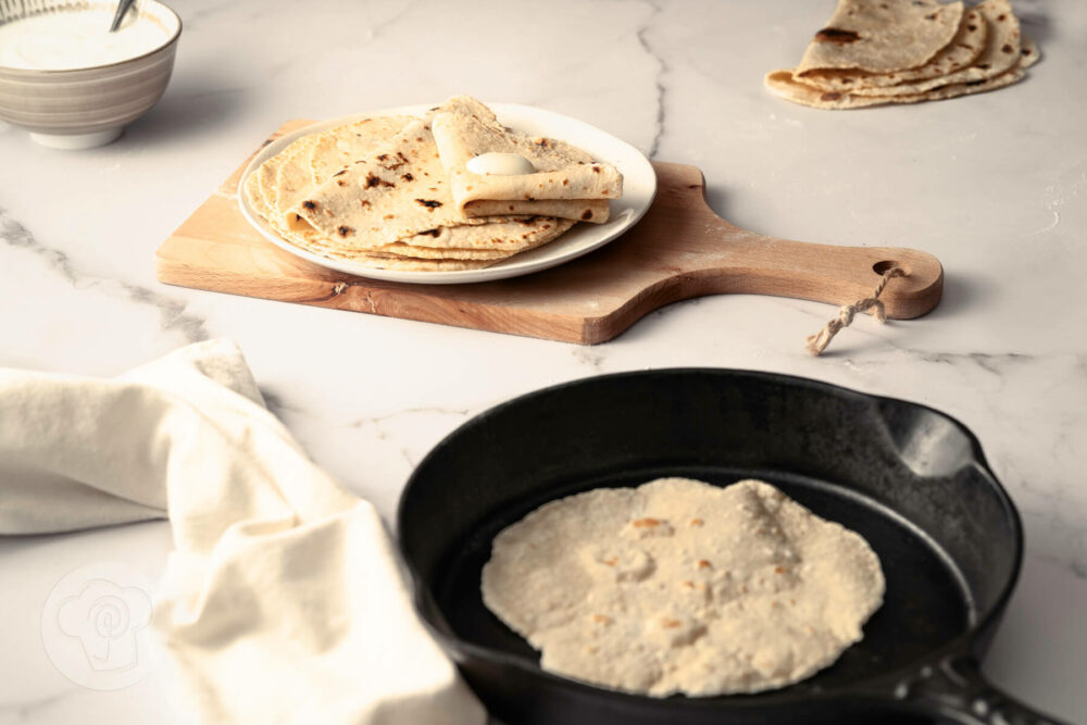 Bon Ruti Bengalische Ruti - Fladenbrot aus der Pfanne - Küchentraum & Purzelbaum
