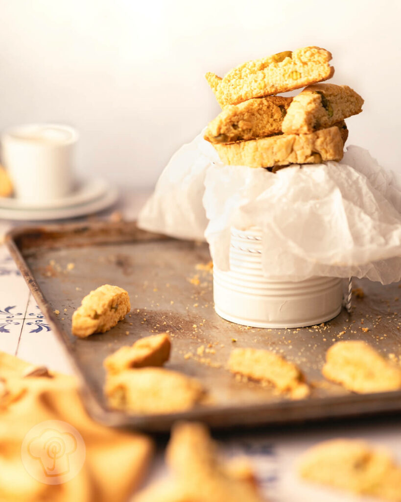 Pistazien Cantuccini in einer Dose