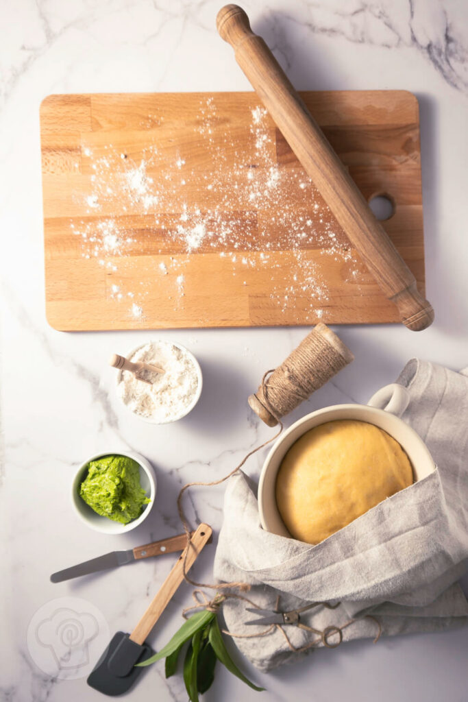 Bärlauch Franzbrötchen No Knead - Zubereitung