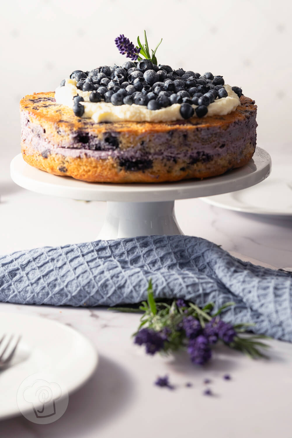 Saftiger Blaubeerkuchen mit Joghurt - Küchentraum &amp; Purzelbaum