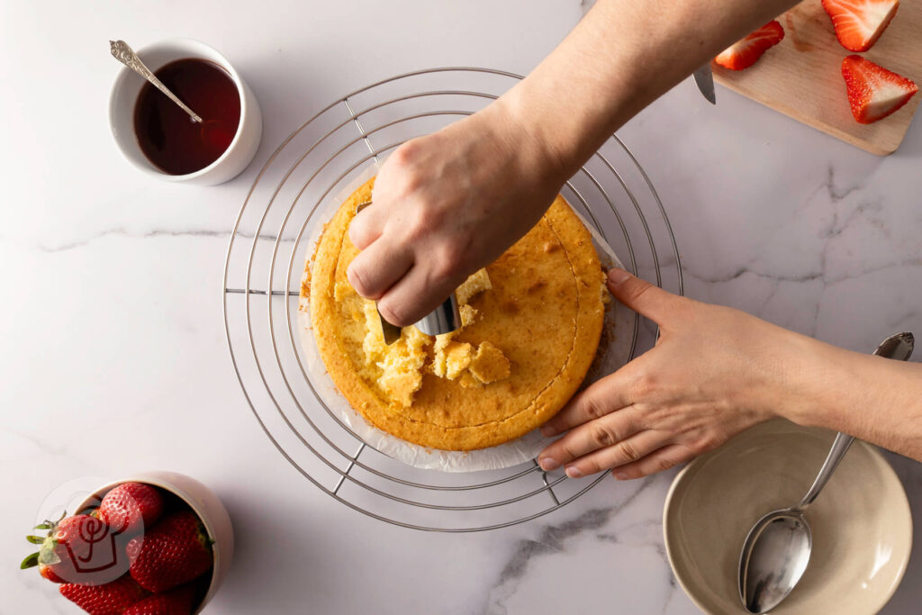 Maulwurfkuchen hell mit Erdbeeren 9 Maulwurfkuchen hell mit Erdbeeren - Zubereitung