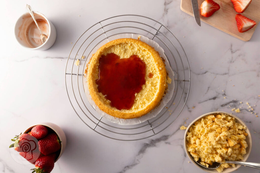 Maulwurfkuchen hell mit Erdbeeren 10 Maulwurfkuchen hell mit Erdbeeren - Zubereitung