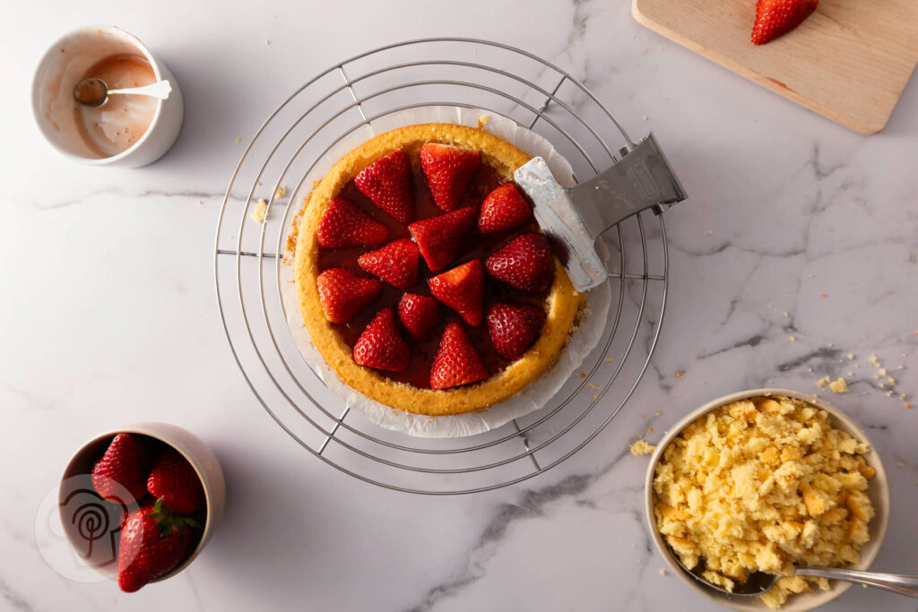 Maulwurfkuchen hell mit Erdbeeren 11 Maulwurfkuchen hell mit Erdbeeren - Zubereitung