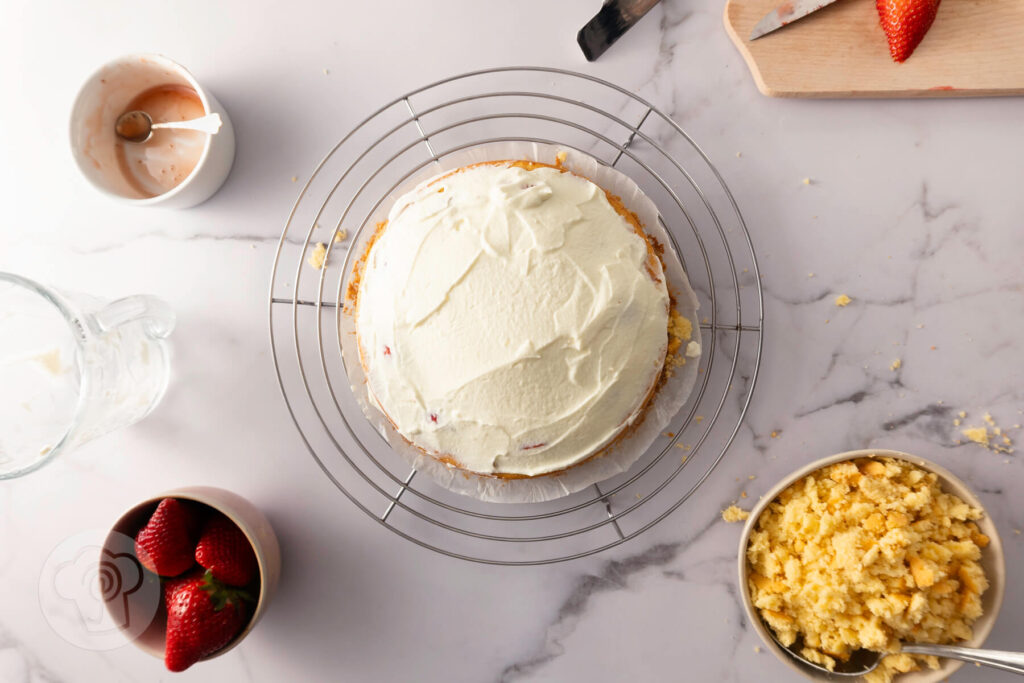 Maulwurfkuchen hell mit Erdbeeren 13 Maulwurfkuchen hell mit Erdbeeren - Zubereitung