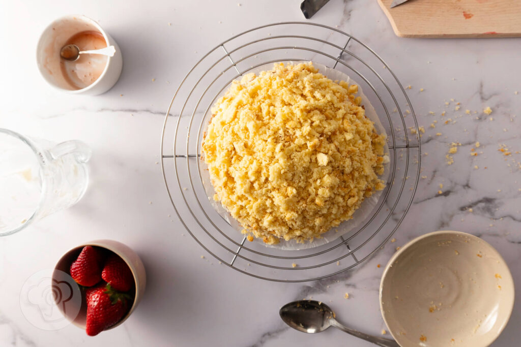 Maulwurfkuchen hell mit Erdbeeren 14 Maulwurfkuchen hell mit Erdbeeren - Zubereitung