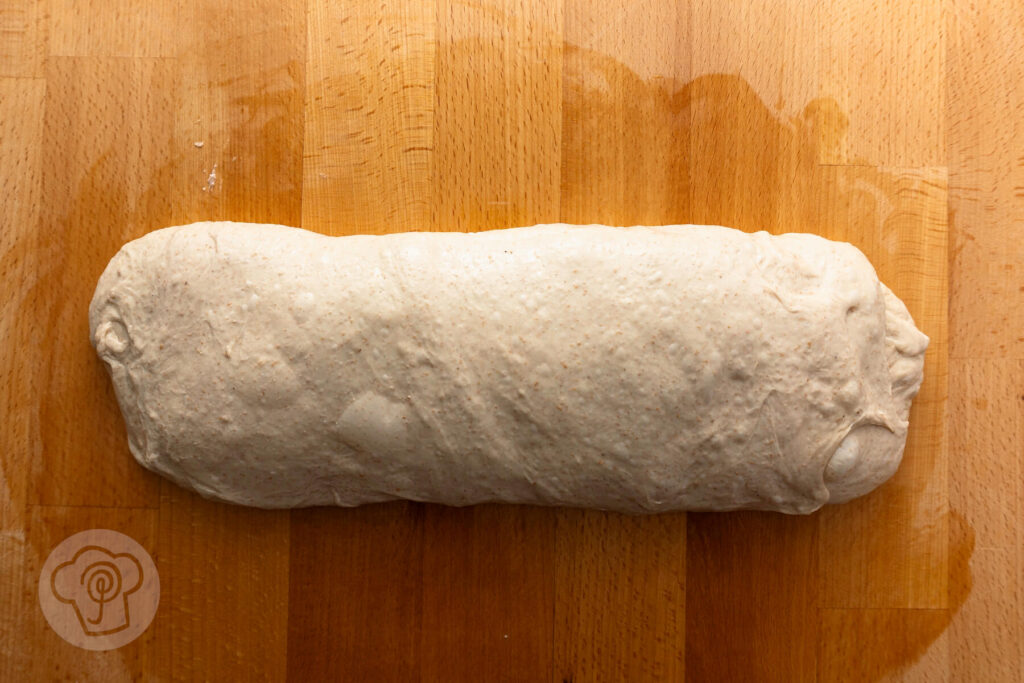 Pane Cafone mit Dinkel 6 Pane cafone napoletano - italienisches Landbrot - Zubereitung