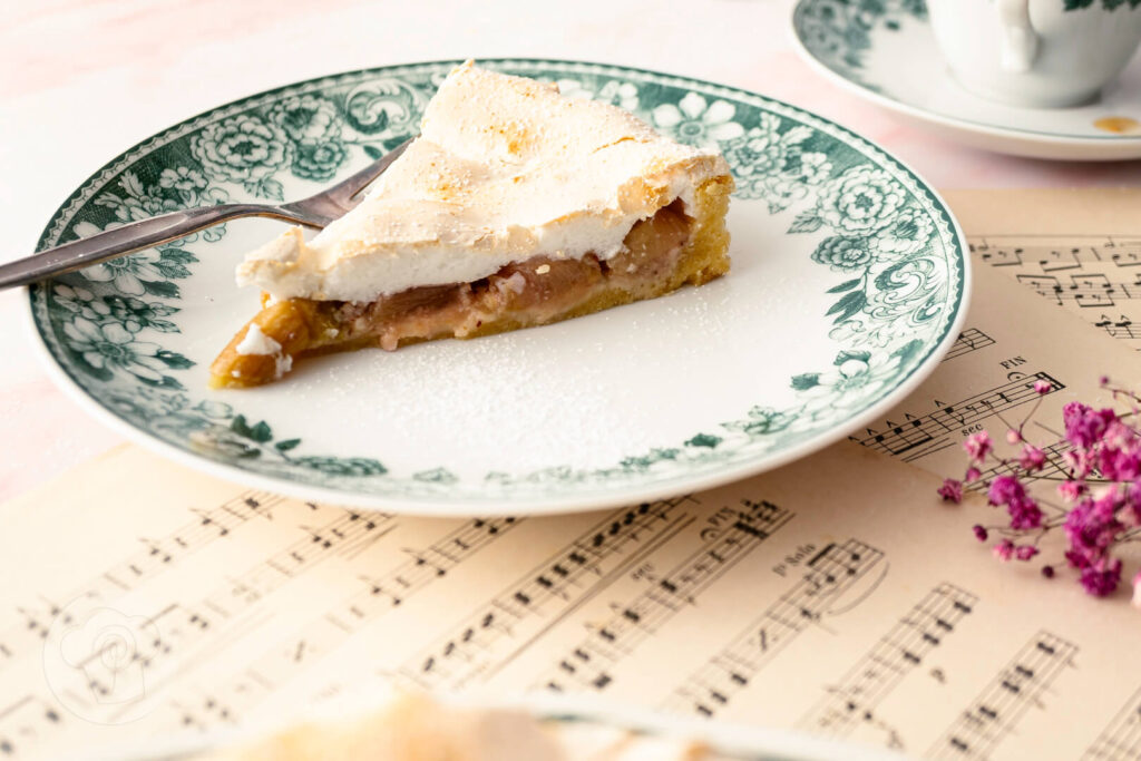 Rhabarbertarte mit Baiser 13 Rhabarbertarte mit Baiser