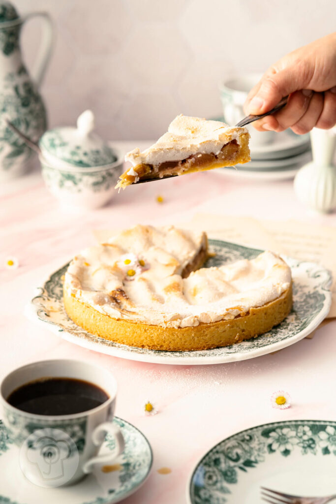 Rhabarbertarte mit Baiser 12 Rhabarbertarte mit Baiser