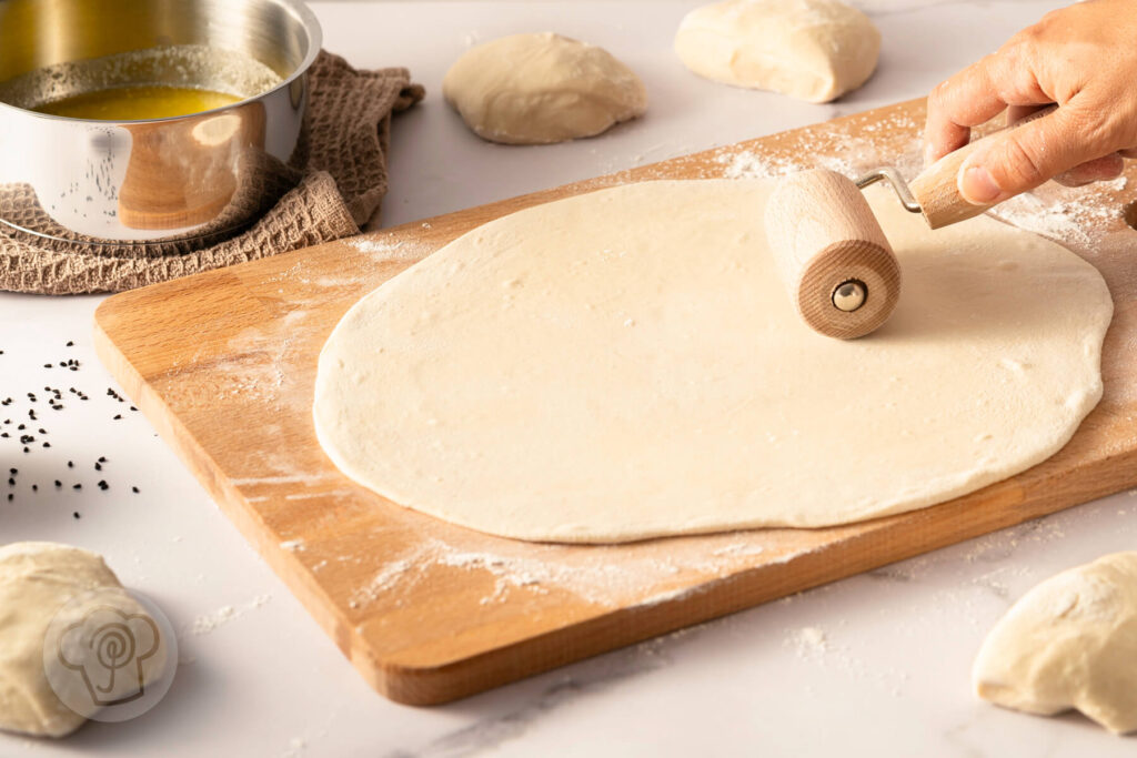 Malawach - jemenitisches Pfannenbrot 8 Malawach - jementisches Pfannenbrot - Zubereitung